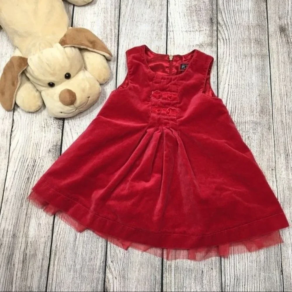 5/$25 The Children’s Place | Red Velvet Dress